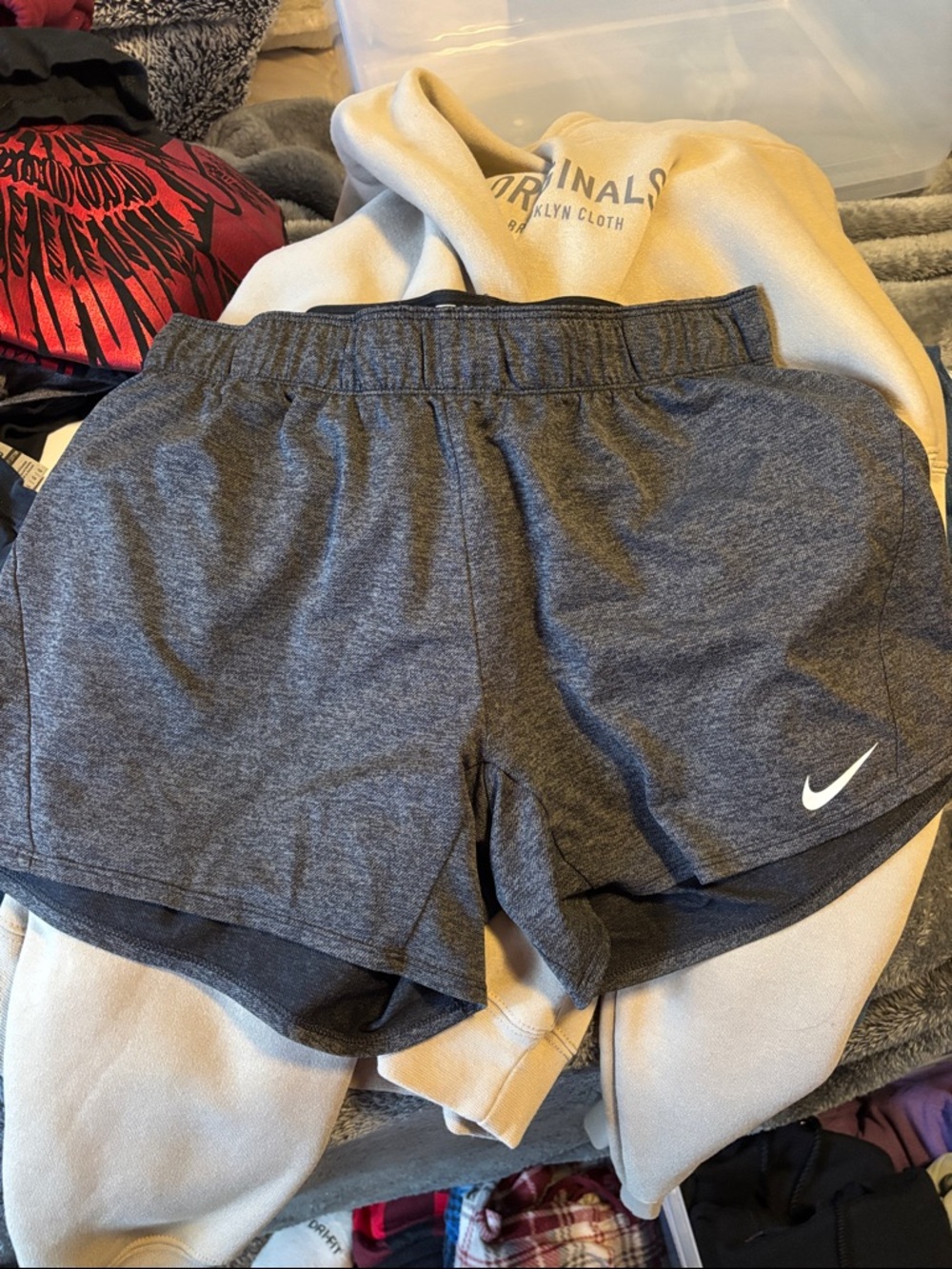 Nike Women's Dark Gray Dri-FIT Running Shorts